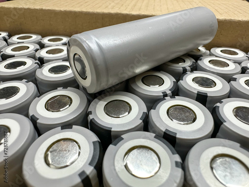 Box of Grey Lithium Batteries