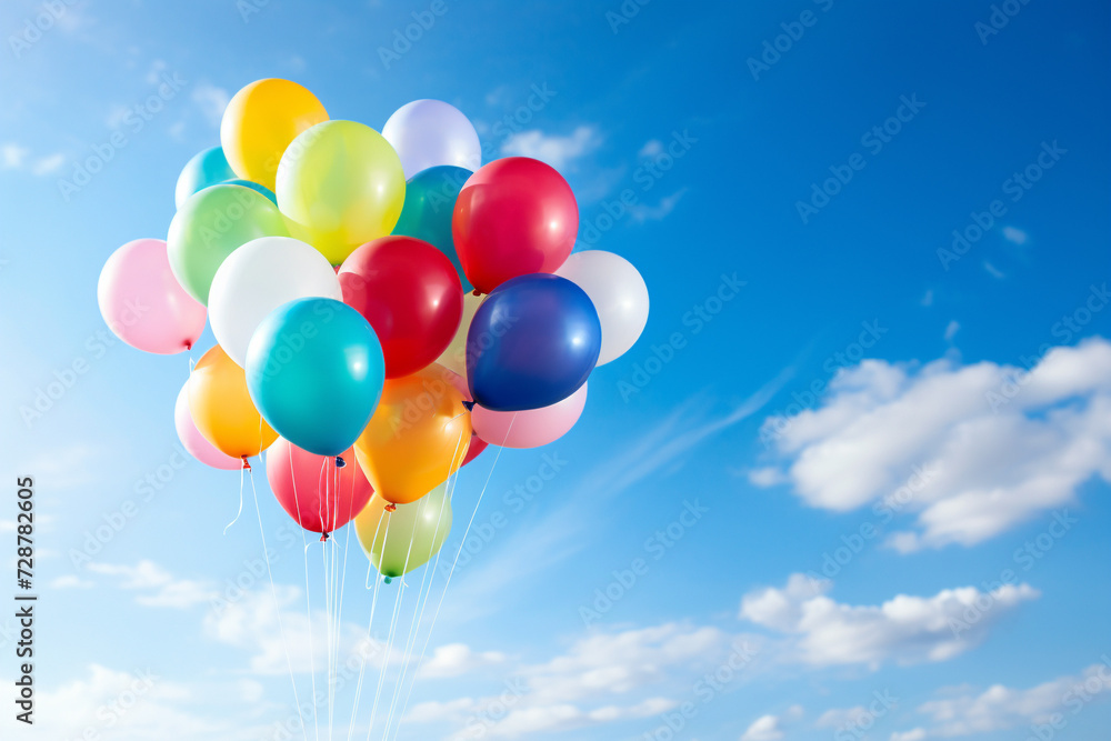 colourful balloons in the sky colourful balloons in the sky