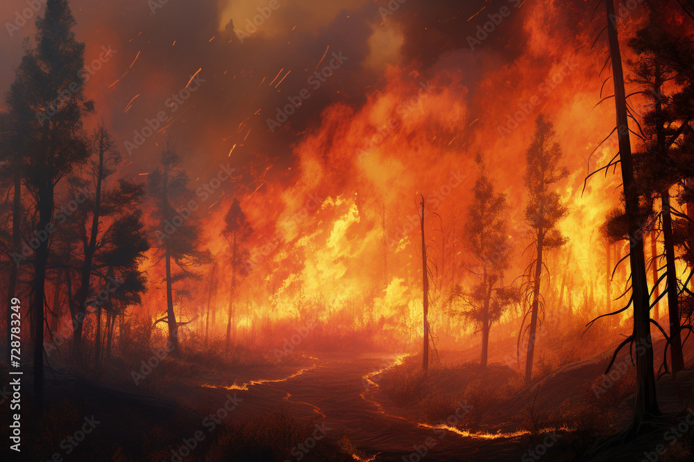 fire in the forest fire in the forest