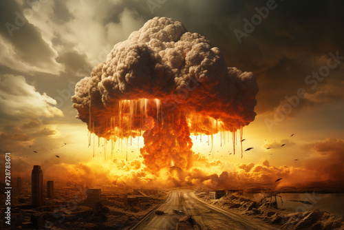 nuclear bomb mushroom cloud 