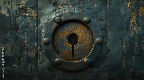 Metal Door With Keyhole
