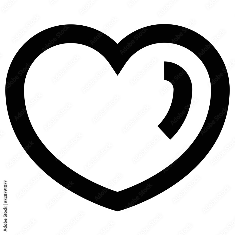 heart illustration or icon on a white background heart illustration or icon on a white background