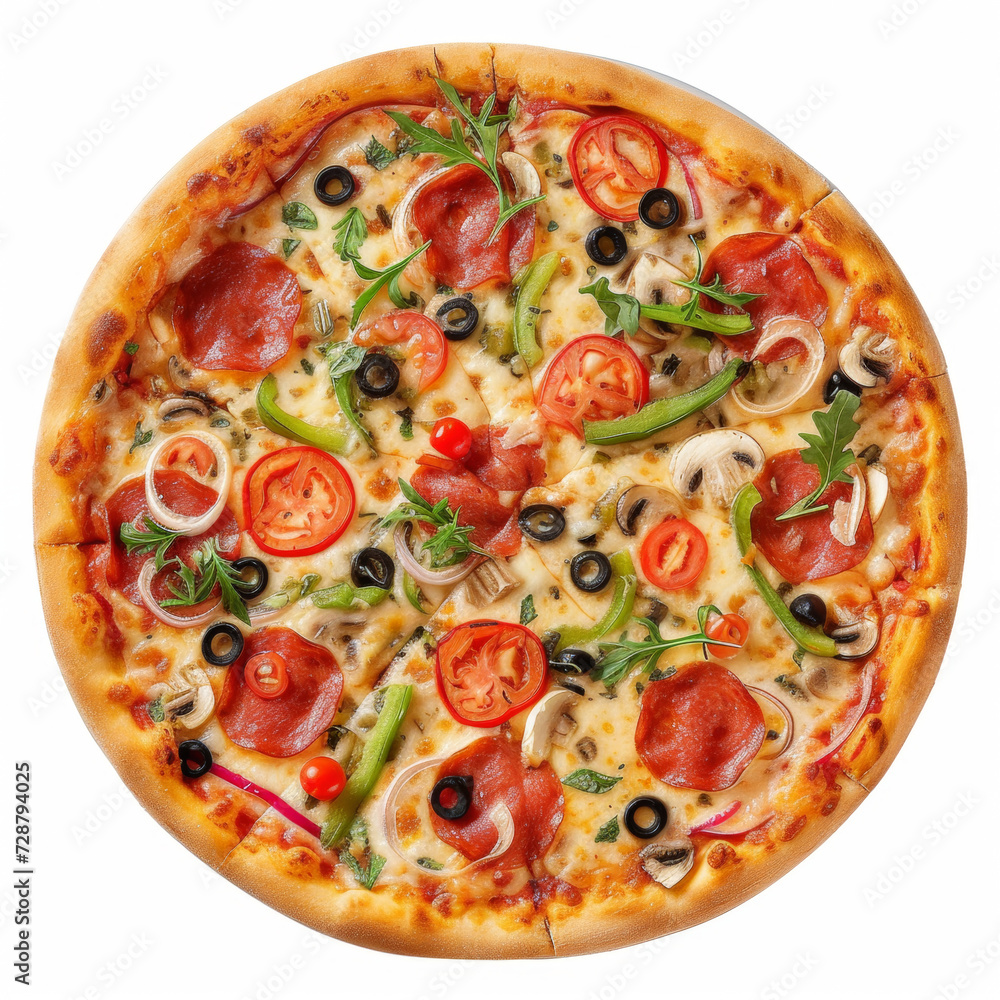 pizza with white background, isolated pizza with white background, isolated