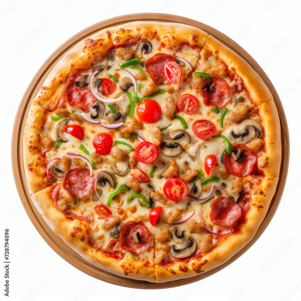 pizza with white background, isolated pizza with white background, isolated