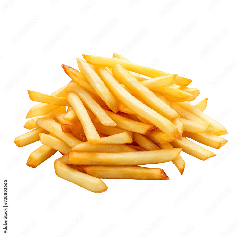 French Fries on transparent Background French Fries on transparent Background