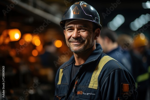 Portrait of a White Industry Maintenance Engineer: A Proficient and Dedicated Professional Ready to Ensure Optimal Industrial Operations © Dejan