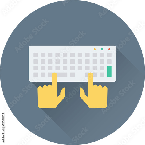 Typing Vector Icon 