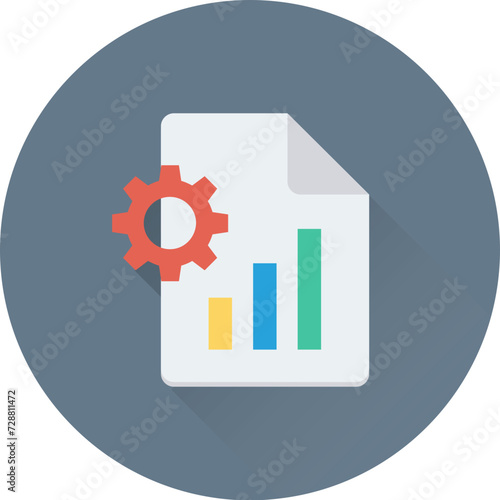 Graph Report Vector Icon