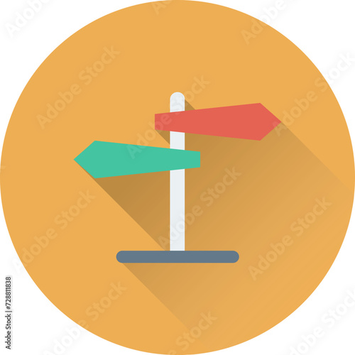 Signpost Vector Icon