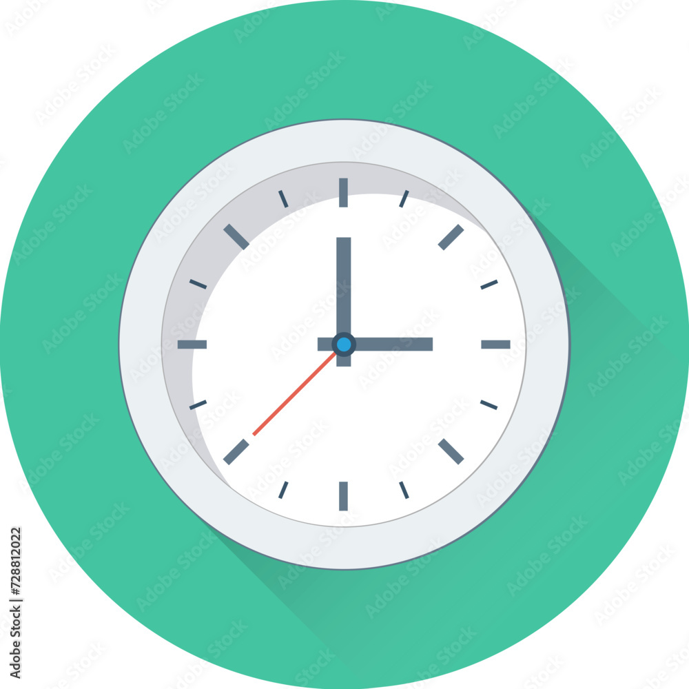 Clock Vector Icon 