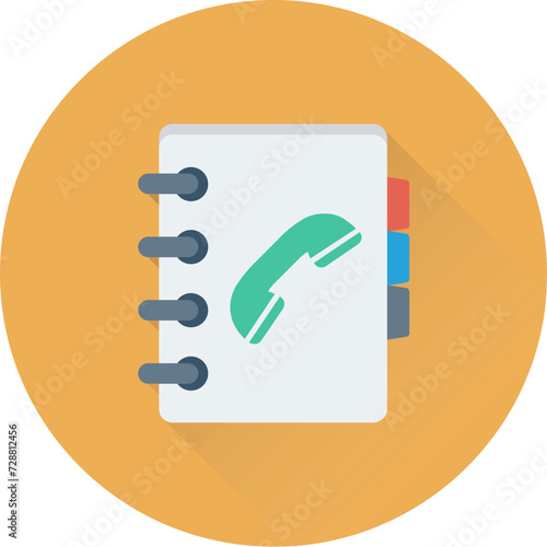 Phone book Vector Icon