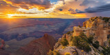 Sunrise Over the Grand Canyon Landscape