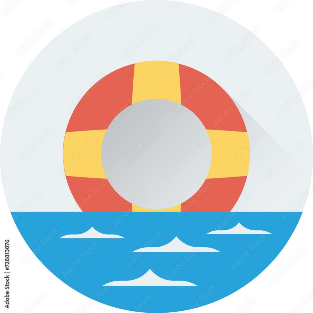 Obraz premium Life Ring Vector Icon