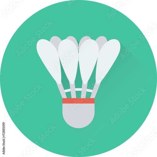 Shuttlecock Vector Icon