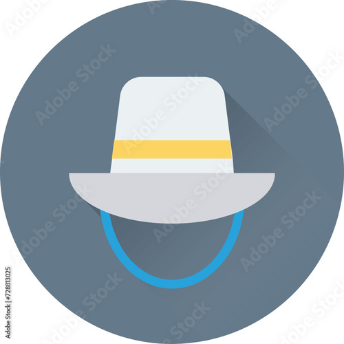 Beach Hat Vector Icon
