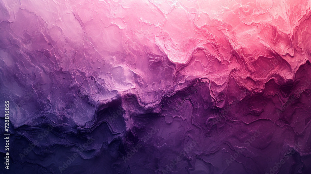 Soft gradients of sunrise pinks and dusk purples creating a tranquil and meditative abstract scene on a polished marble canvas.  - obrazy, fototapety, plakaty 
