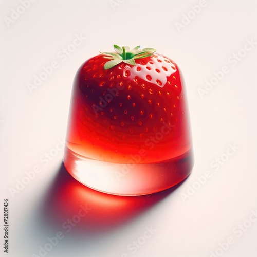 marmalade jelly with strawberries