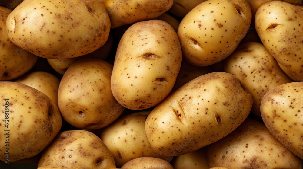 a close up of a pile of potatoes with brown spots on the top of the potatoes and on the bottom of the potatoes are brown spots on the top of the potatoes. a close up of a pile of potatoes with brown spots on the top of the potatoes and on the bottom of the potatoes are brown spots on the top of the potatoes.