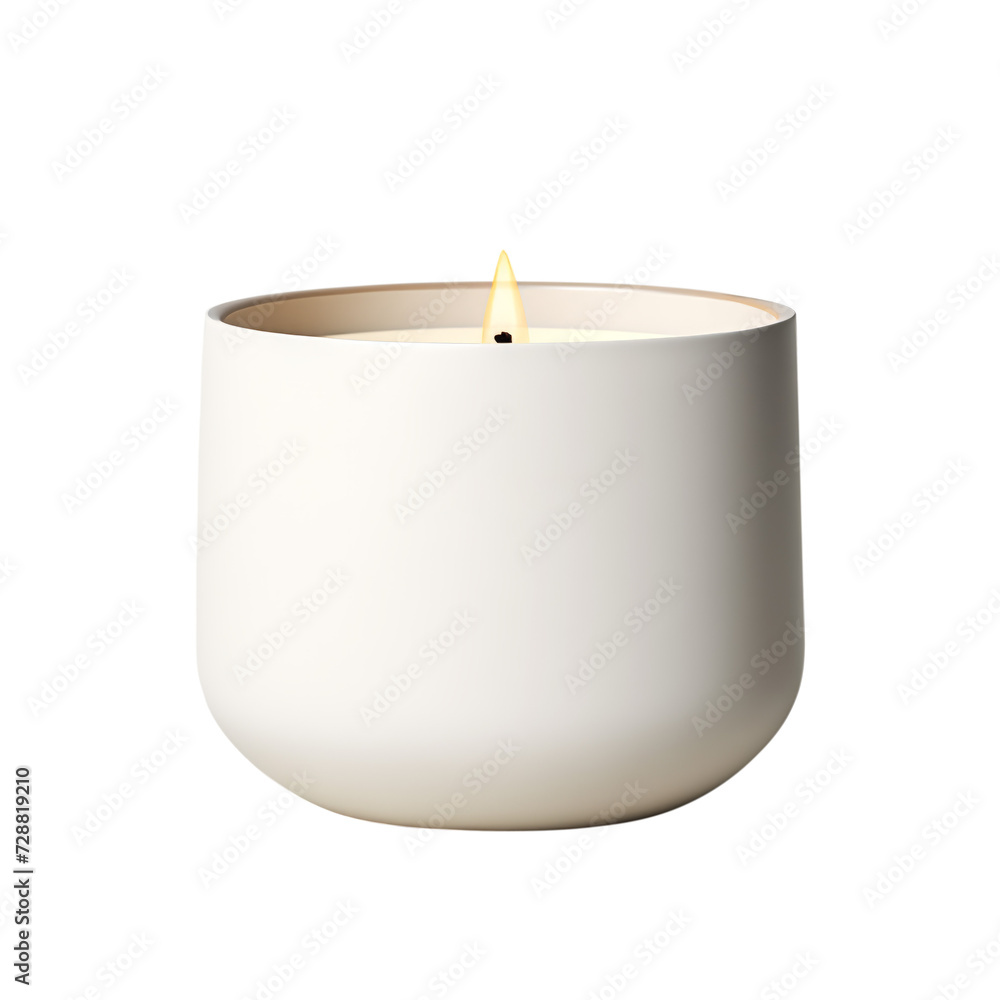 Candle. Scandinavian modern minimalist style. Transparent background, isolated image. Candle. Scandinavian modern minimalist style. Transparent background, isolated image.