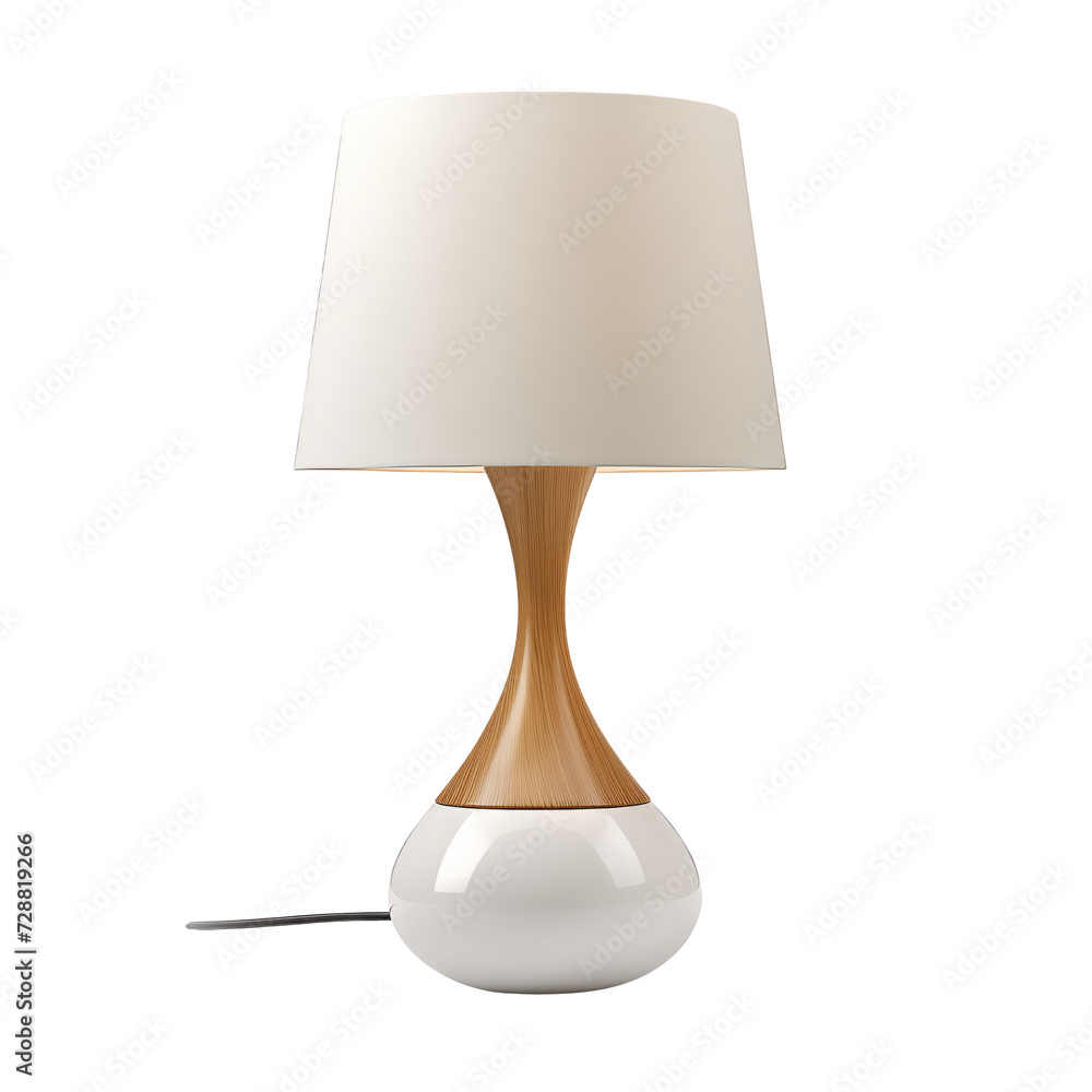 Obraz premium Lamp. Scandinavian modern minimalist style. Transparent background, isolated image.