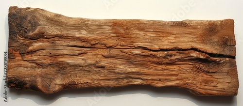 Oak hardwood fragment from a wooden panel.