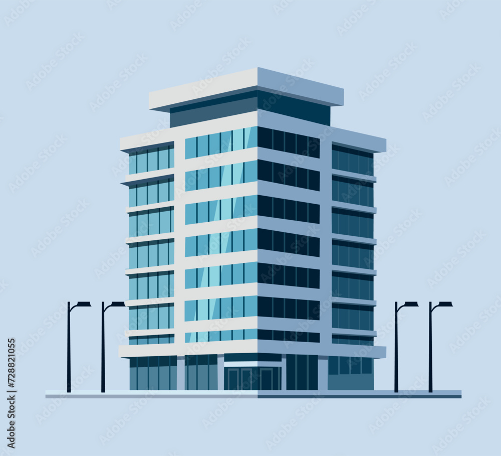 modern office building illustration modern office building illustration