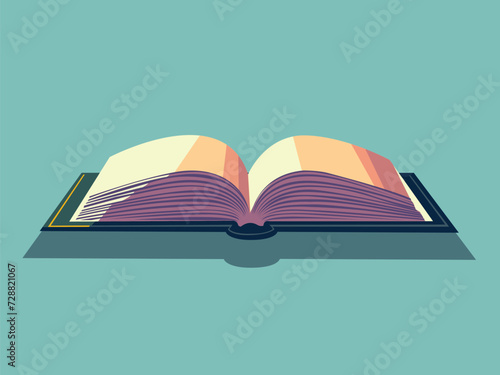 open book vector illustration