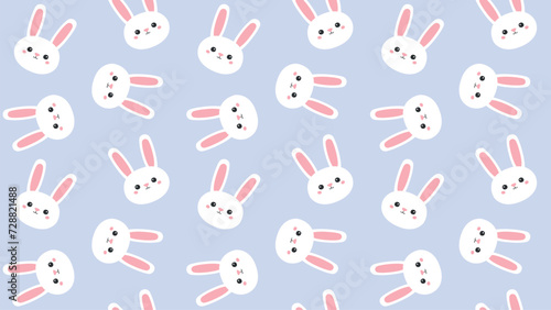 Easter   Spring Seamless pattern an Endless texture for a wallpaper or an web page background  texture. Colorful cute background with Easter bunnies   chicks   easter eggs   leafs .  hearts or flower