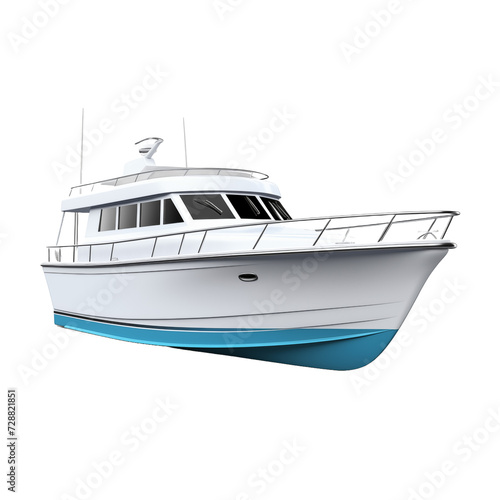 Yacht, boat isolated on transparent and white background. Ideal for use in advertising. Generative ai © Dima