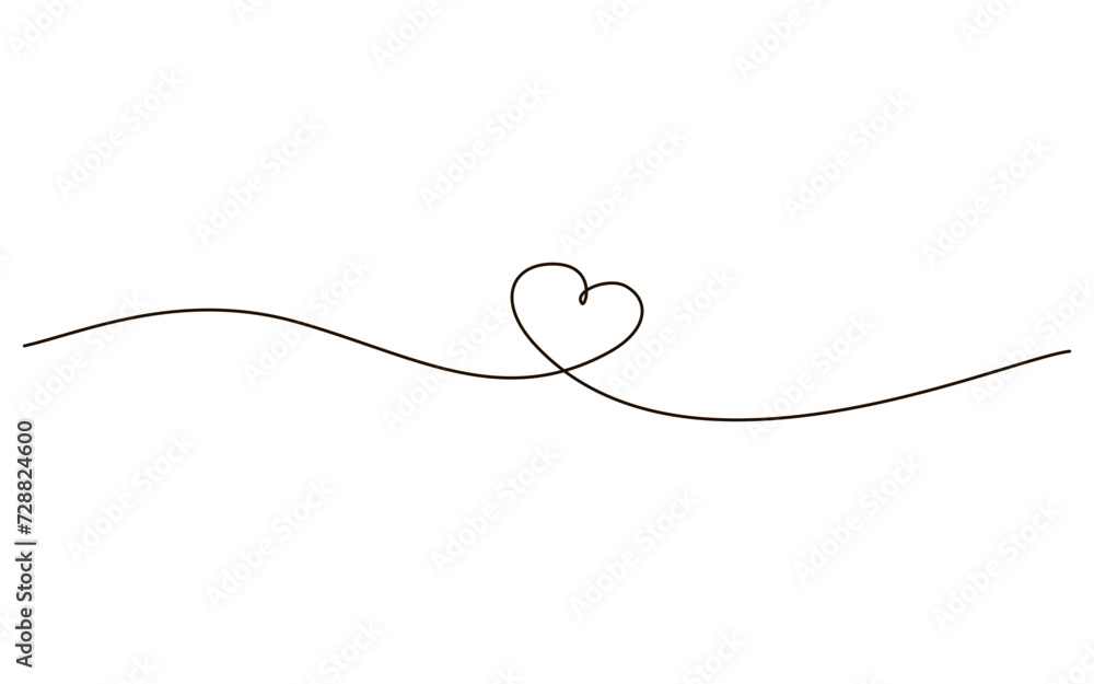 Heart continuous one line symbol drawing. Love romantic icon in simple linear doodle style vector illustration with editable stroke. Design for wedding festive card Heart continuous one line symbol drawing. Love romantic icon in simple linear doodle style vector illustration with editable stroke. Design for wedding festive card