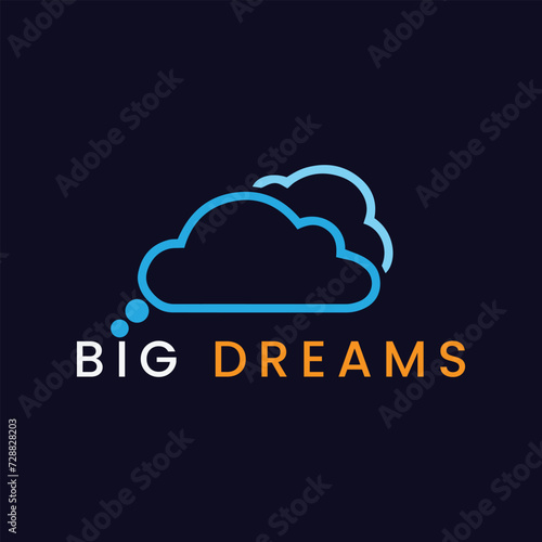 big dreams logo design vector