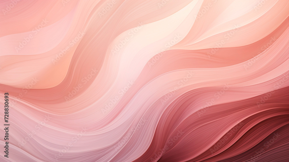 abstract background with smooth lines in pastel pink and white colors