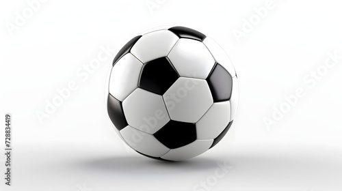 Football soccer ball on white background