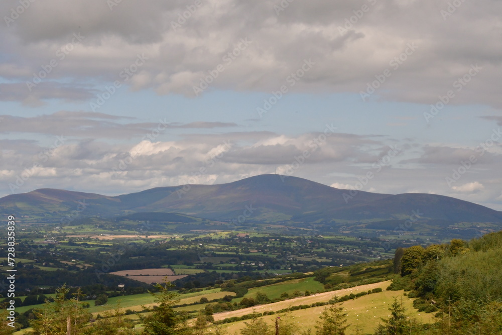 Fototapeta premium View from Brandon hill, County kilkenny, Ireland