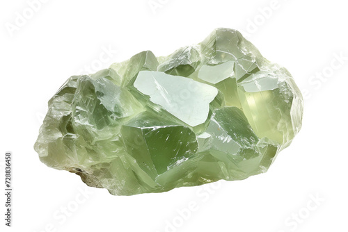 Prehnite Green Gemstone on Transparent Background