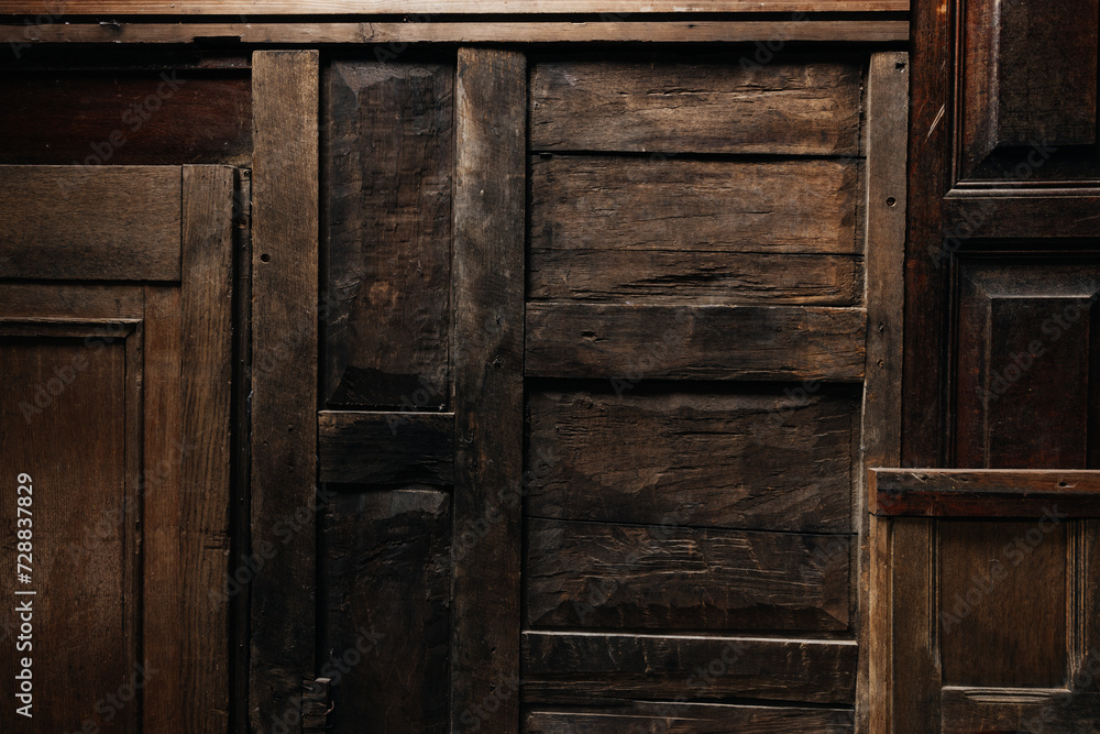 Obraz premium Old wooden doors texture