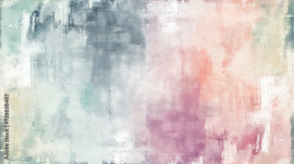  an abstract painting with pastel colors and a grungy pattern on the bottom half of the image and the bottom half of the image in the bottom half of the image.
