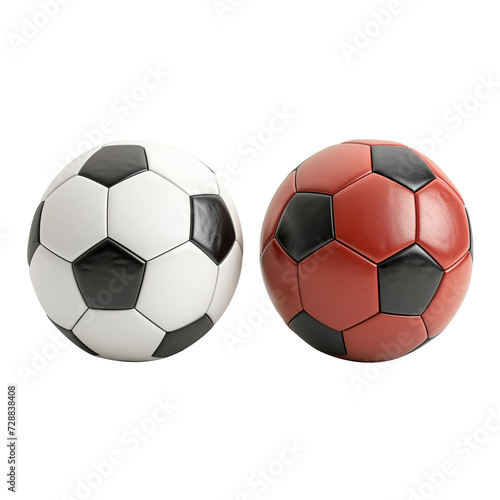 Soccer ball isolated on transparent background
