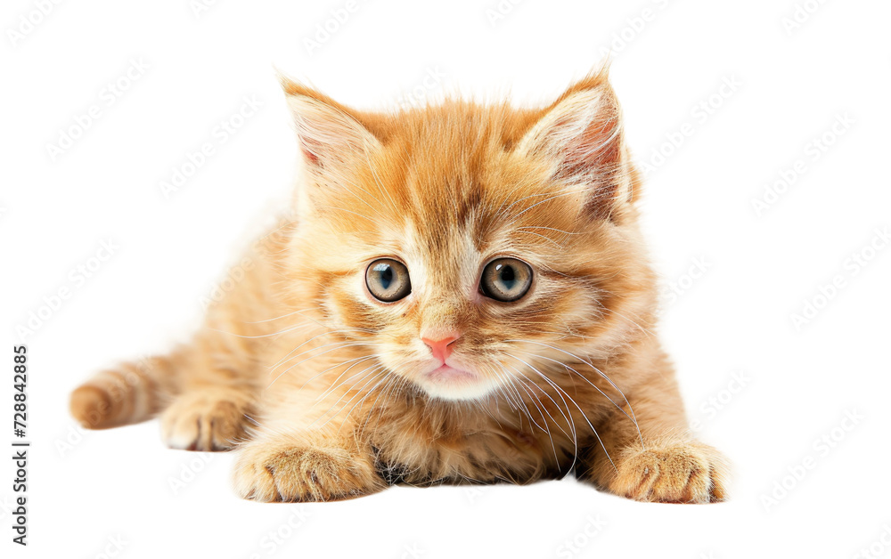 Sweet Teddy Cat isolated on transparent Background