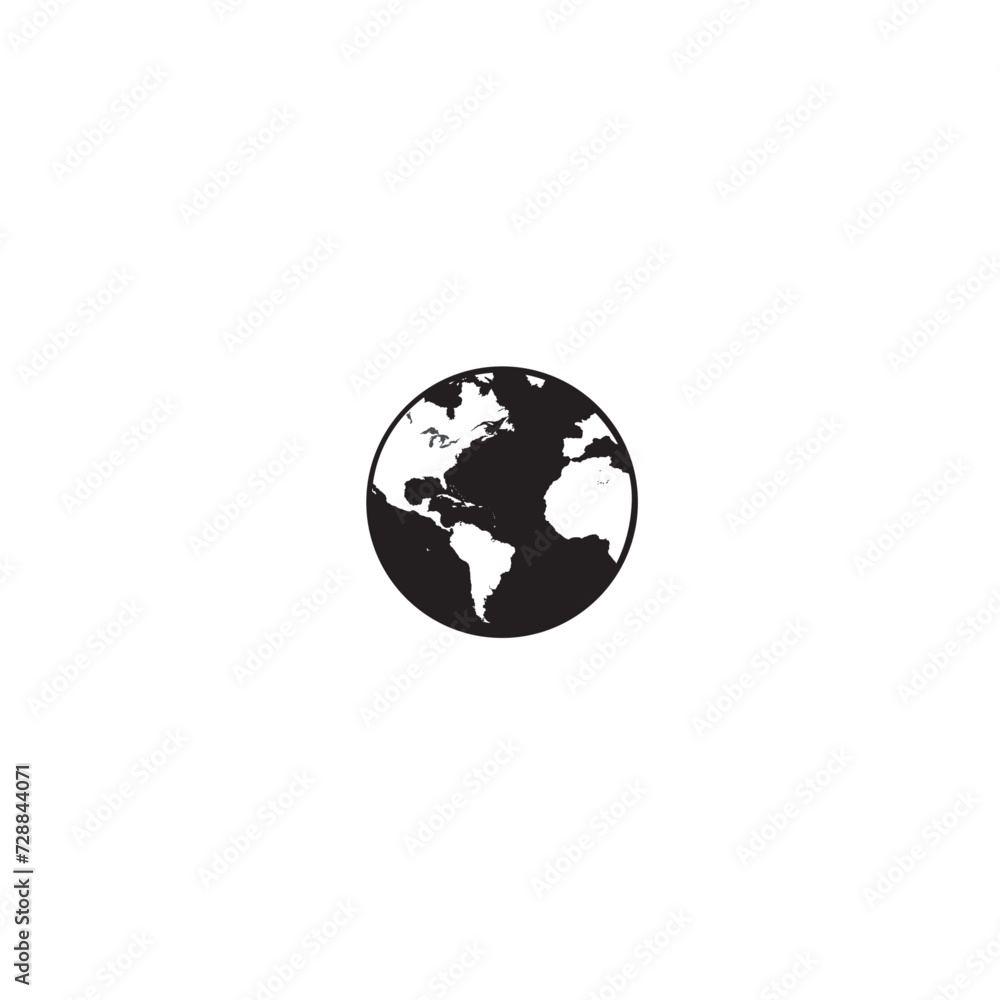 Globe world icon flat vector design Globe world icon flat vector design