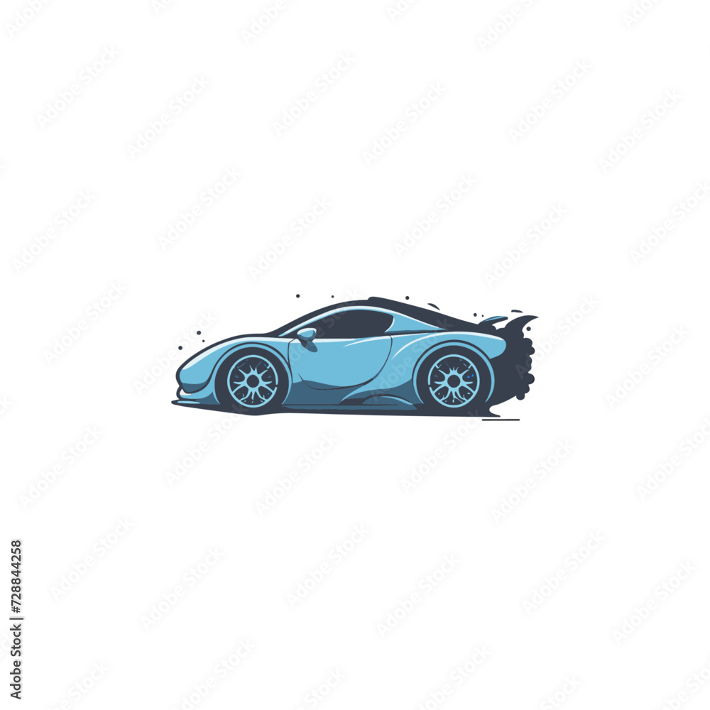 Racing car icon flat vector design