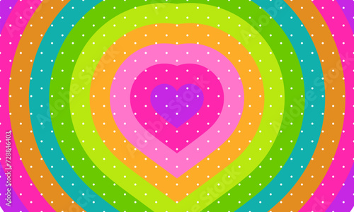 Abstract bright heart background vector illustration. Abstract colorful background. Decoration banner themed Lol surprise doll girlish style. Invitation card template