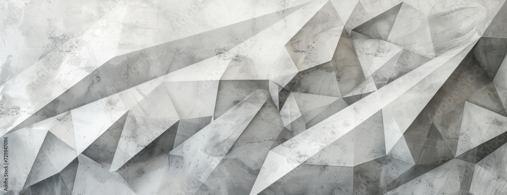 Abstract Grey and White Shapes Painting Abstract Grey and White Shapes Painting