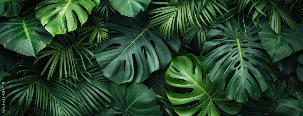 Abundant Green Leaves Covering Wall Abundant Green Leaves Covering Wall