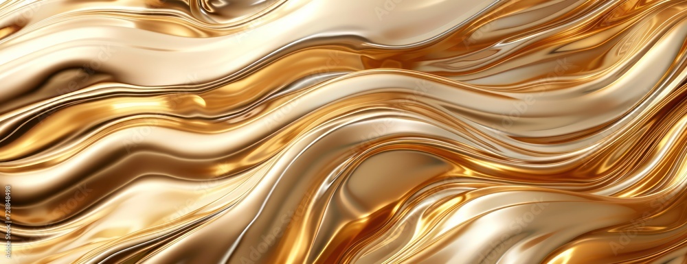 Gold Background With Wavy Lines Gold Background With Wavy Lines