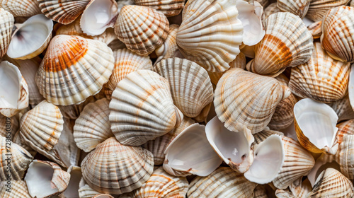  a pile of sea shells sitting on top of a pile of other sea shells on top of a pile of other shells on top of a pile of other shells.