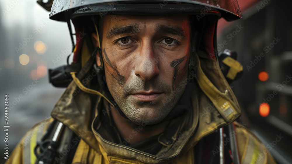 portrait of a firefighter portrait of a firefighter