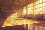 Vintage empty gymnasium
