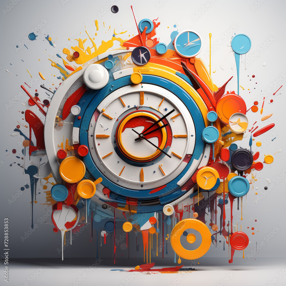 Obraz premium abstract clock