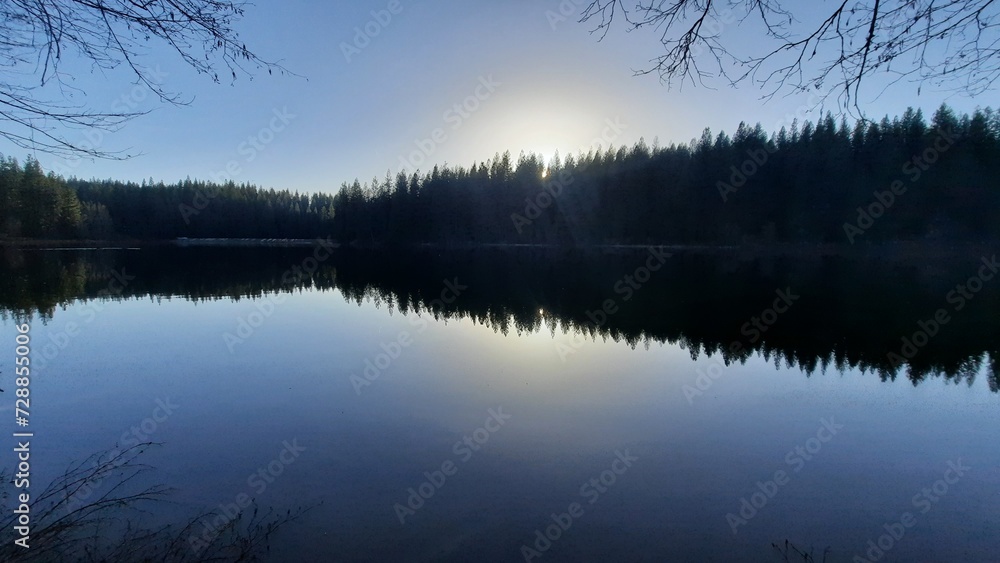White pines lake mirror White pines lake mirror